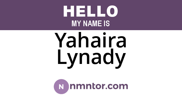 Yahaira Lynady