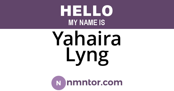 Yahaira Lyng