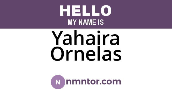 Yahaira Ornelas