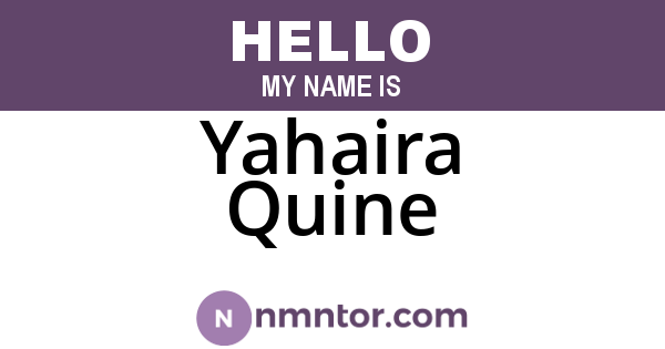 Yahaira Quine