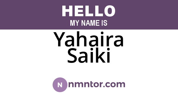 Yahaira Saiki