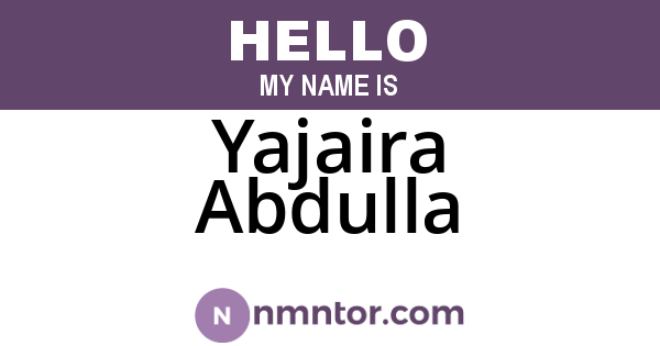 Yajaira Abdulla
