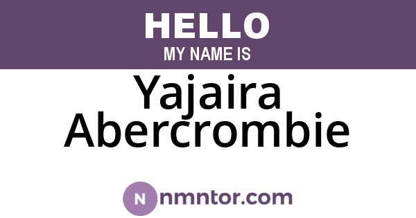 Yajaira Abercrombie