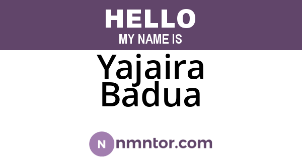 Yajaira Badua