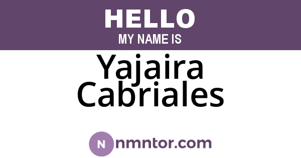 Yajaira Cabriales