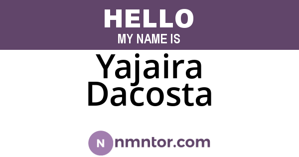Yajaira Dacosta