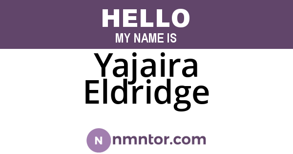 Yajaira Eldridge