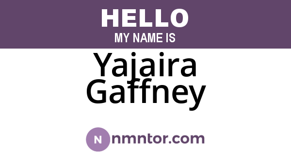 Yajaira Gaffney