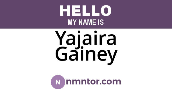 Yajaira Gainey