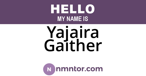 Yajaira Gaither