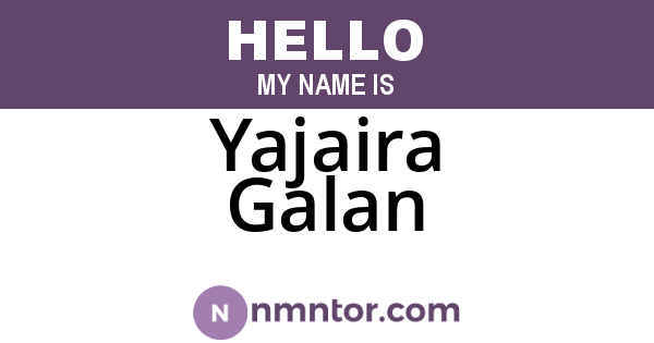 Yajaira Galan