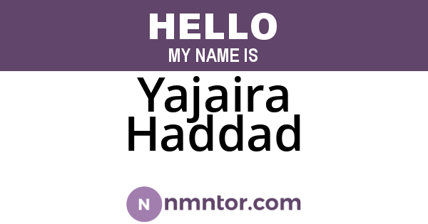 Yajaira Haddad