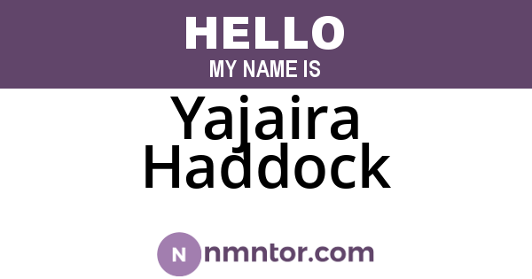 Yajaira Haddock