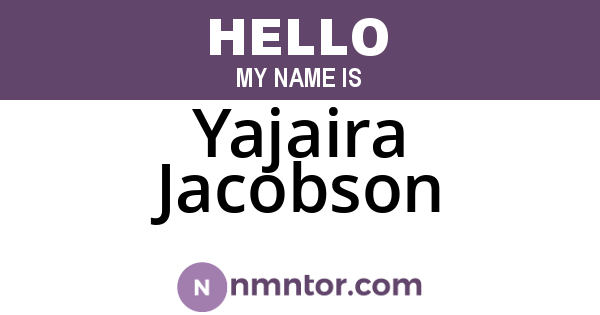 Yajaira Jacobson