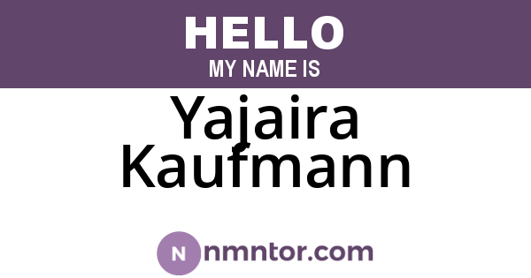 Yajaira Kaufmann
