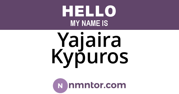 Yajaira Kypuros