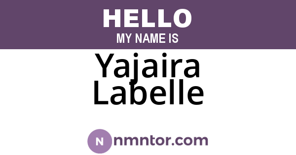Yajaira Labelle