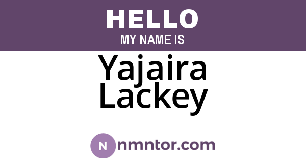 Yajaira Lackey