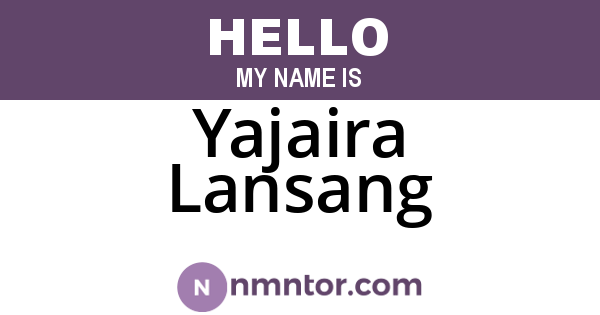 Yajaira Lansang