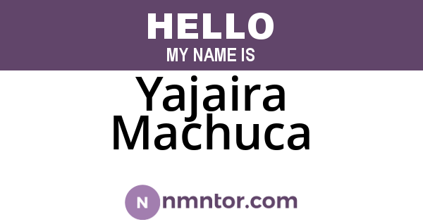 Yajaira Machuca