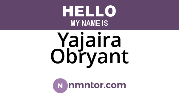 Yajaira Obryant