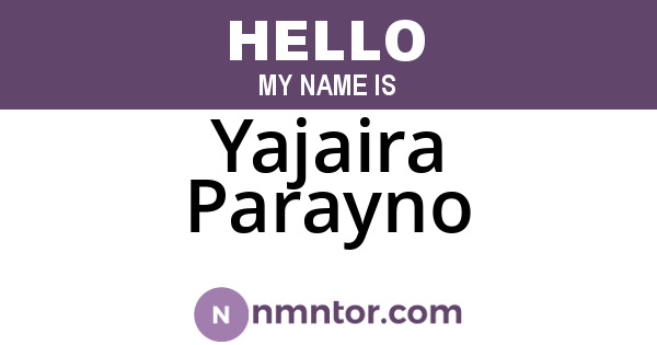 Yajaira Parayno