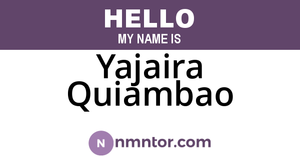 Yajaira Quiambao