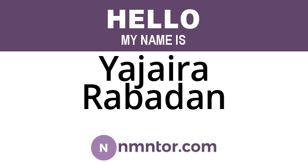 Yajaira Rabadan