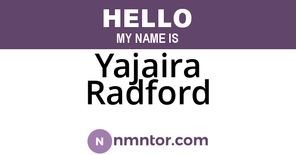 Yajaira Radford