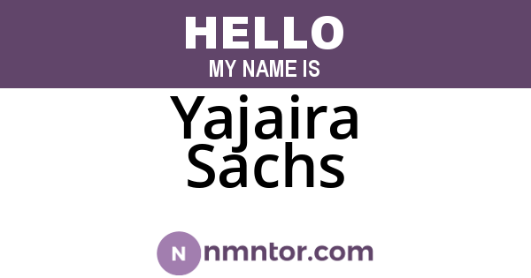 Yajaira Sachs