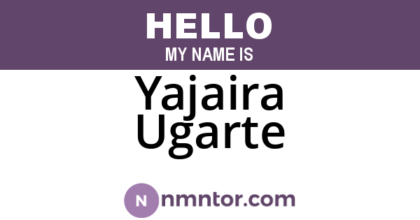 Yajaira Ugarte
