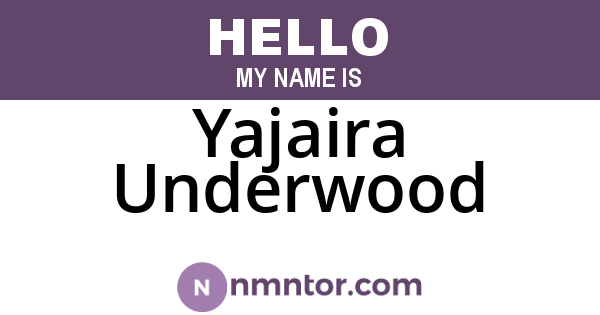 Yajaira Underwood