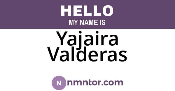 Yajaira Valderas