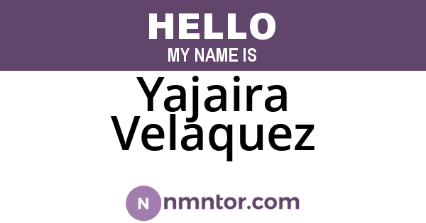 Yajaira Velaquez