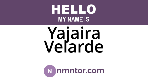 Yajaira Velarde