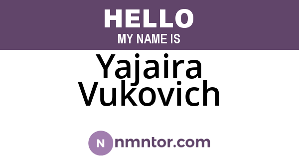 Yajaira Vukovich