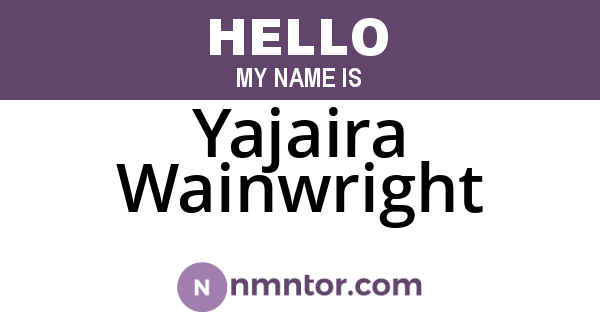 Yajaira Wainwright