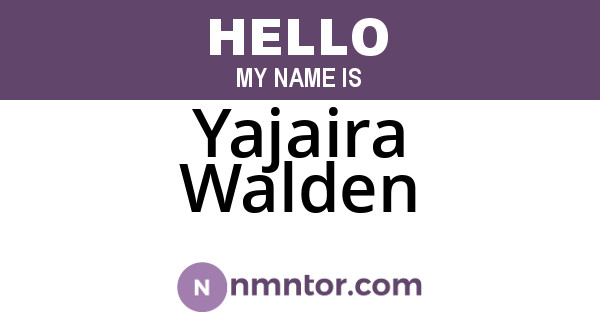 Yajaira Walden