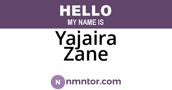 Yajaira Zane