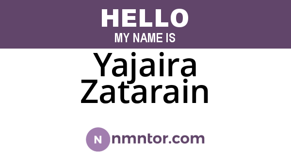 Yajaira Zatarain