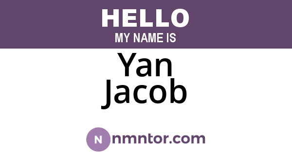 Yan Jacob