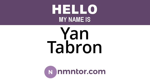 Yan Tabron