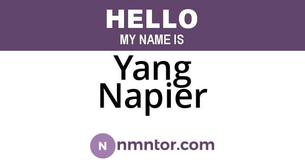 Yang Napier