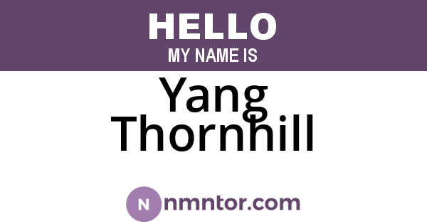 Yang Thornhill