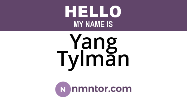 Yang Tylman