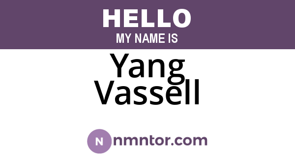 Yang Vassell