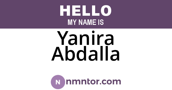 Yanira Abdalla