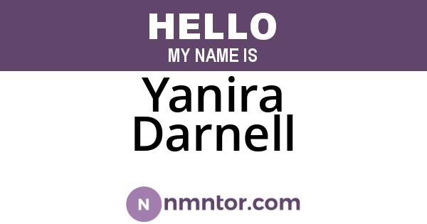 Yanira Darnell