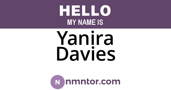 Yanira Davies