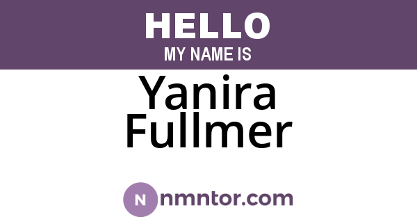 Yanira Fullmer